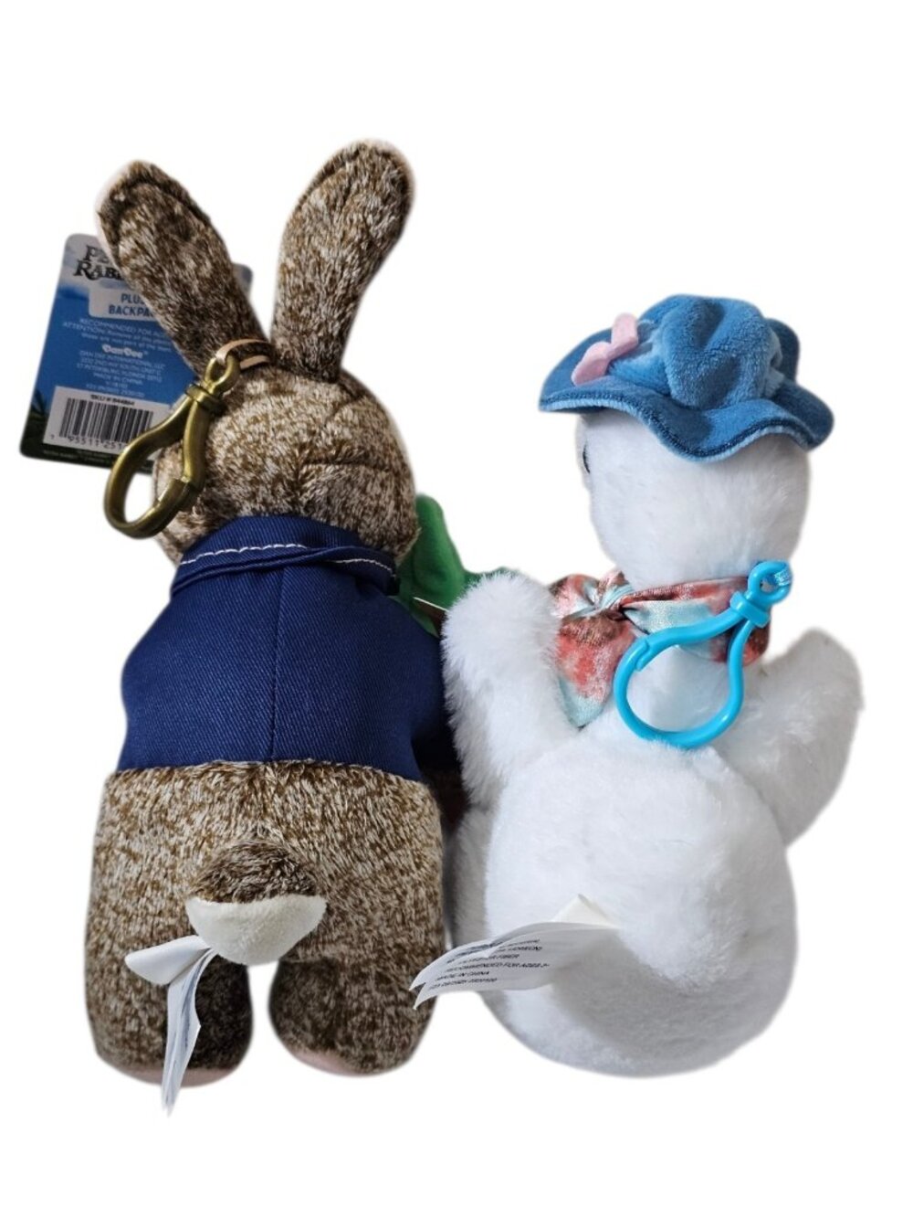 Set of 2 Peter Rabbit Plush w/Clips Bunny And Goose (7.5") NWT 2026 MOVIE #2 - Picture 3 of 9